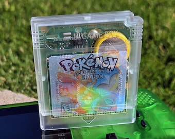 Custom Genuine Pokemon: Red (Nintendo Game Boy, 1999) GBC Phantom Clear