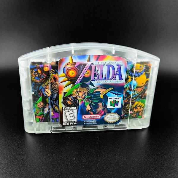 Custom The Legend of Zelda Majora's Mask Replacement N64 Cartridge DIY Repair Kit