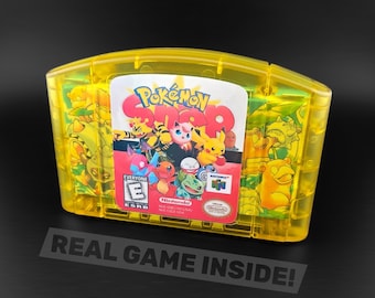 Custom Genuine Pokémon Snap (Nintendo 64, 1999) N64 Holo Clear Shell