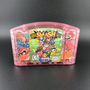 Aangepaste Super Smash Bros vervangende N64-cartridge DIY-reparatieset met gereedschap