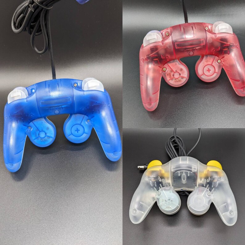 Custom Nintendo Gamecube Controller Clear Aftermarket Shell Etsy