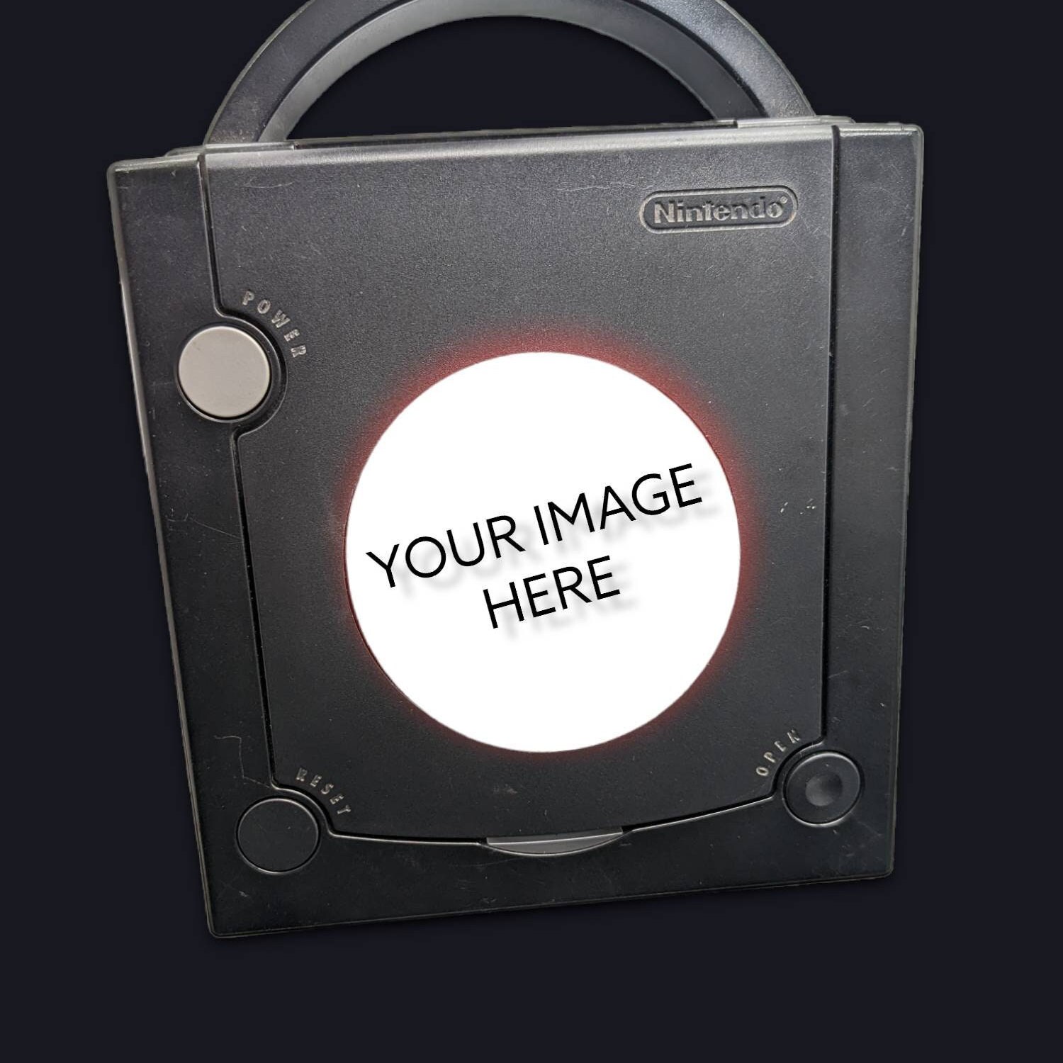 Nintendo Gamecube Console System Jewel Emblem Faceplate Skin Etsy