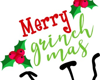 Merry grinchmas svg | Etsy