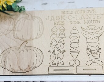 Make Your Own Pumpkin Craft Kit, Thanksgiving and Halloween DIY Paint Kit, Fall Kids Craft Kit