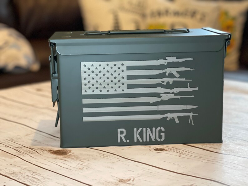 Ammo Can Personalized Engraved Military Ammo Box Customized Etsy