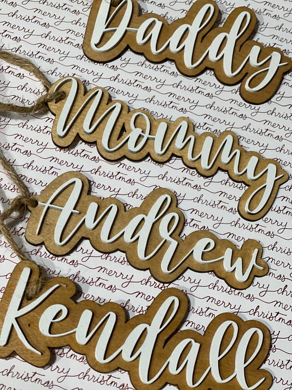 Christmas Gift Tags Christmas Stocking Tags Personalized | Etsy