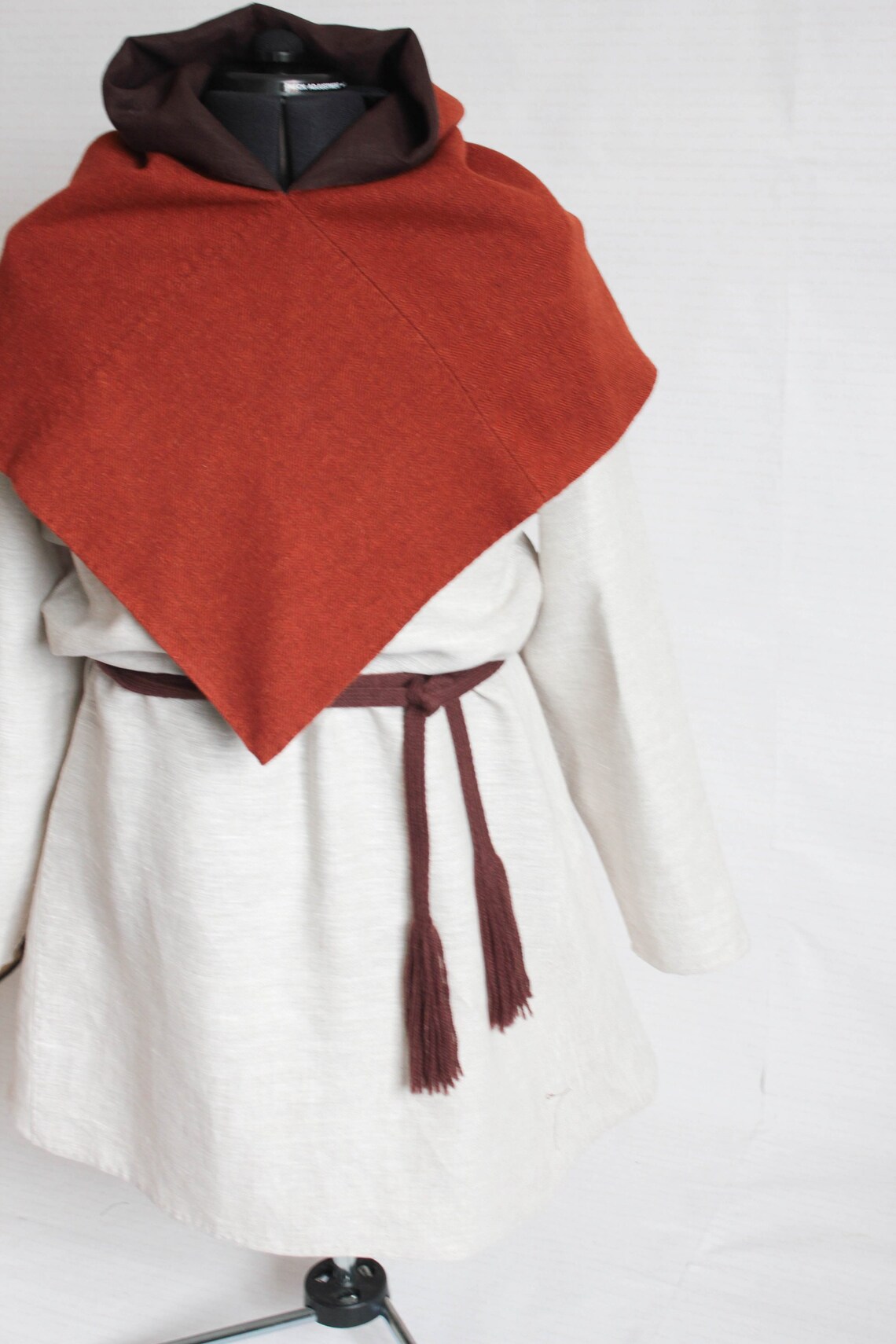 Viking Hood Wool Skjoldehamn Medieval Garb Headdress of the Etsy