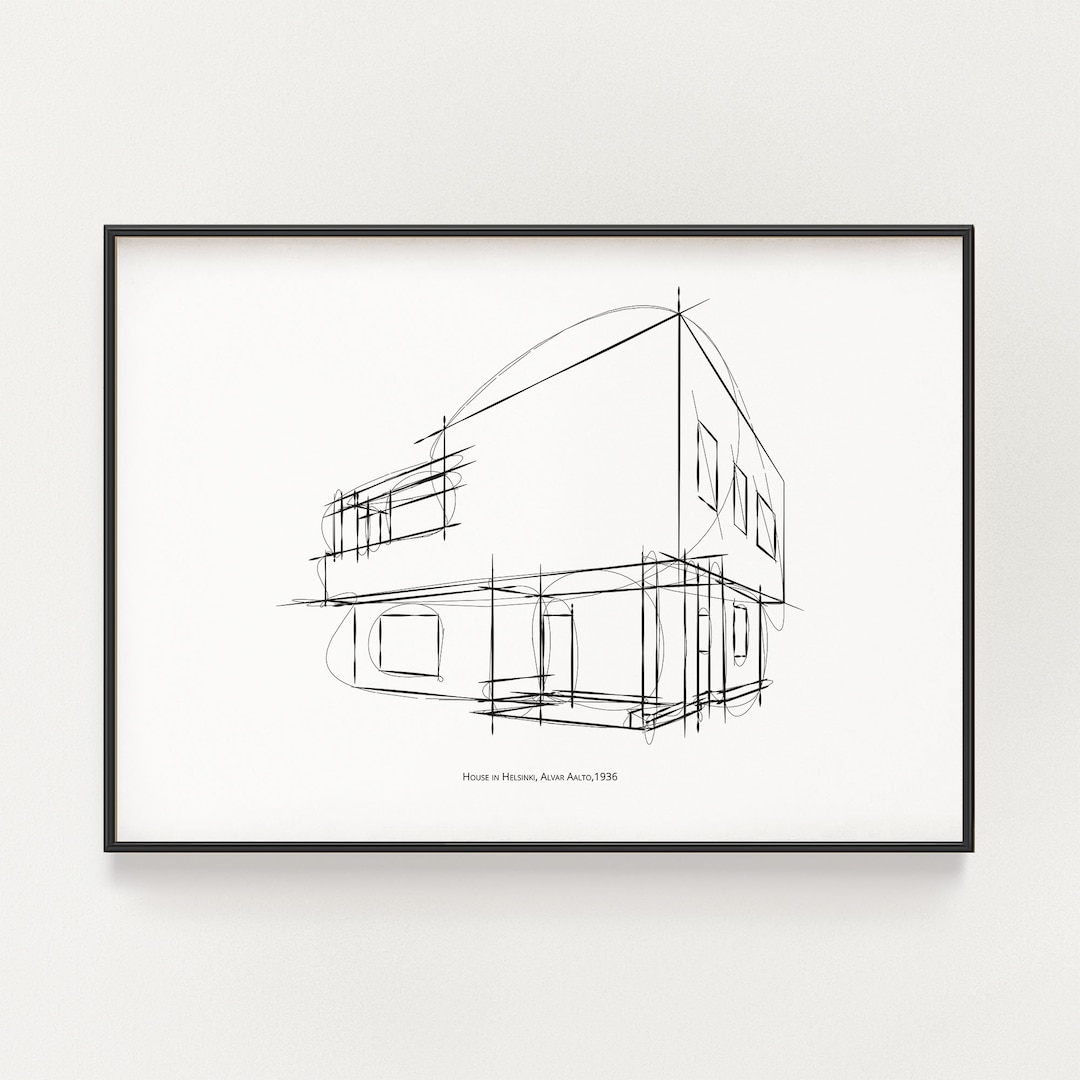 In Sand gezeichnet Alvar Aalto アールト　スケッチ In Sand gezeichnet Alvar Aalto アールト スケッチ Drawn in