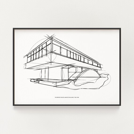 The Bridge House, Minimalist Wall Art, Amancio Williams