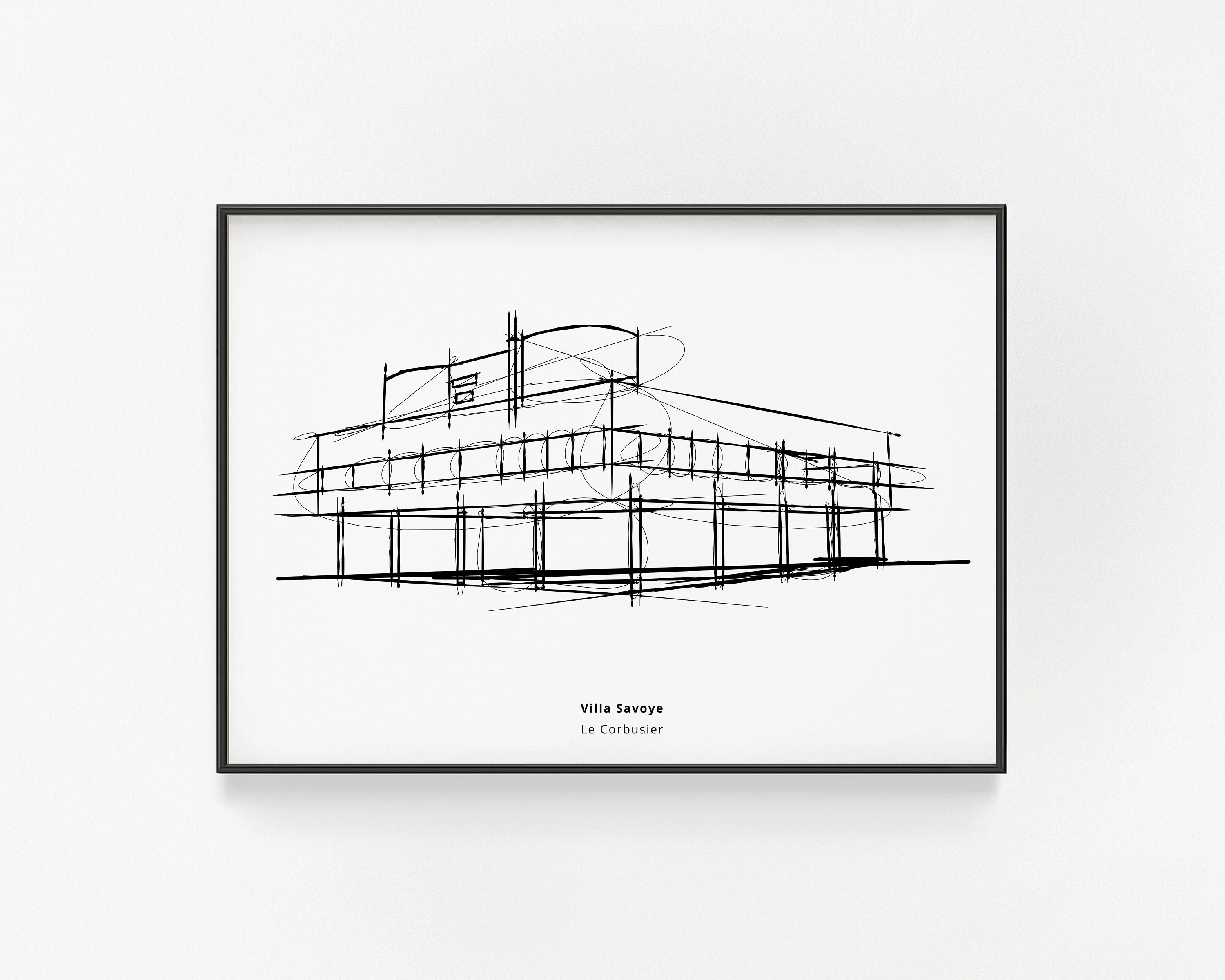 ル・コルビュジェ Le Corbusier Villa Savoye A2版 ル・コルビュジェ Le Corbusier Villa Savoye A2版