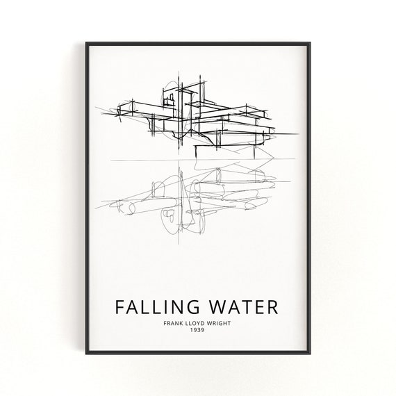 フランク・ロイド・ライト「落水荘」Fallingwater スケッチパース 甦る