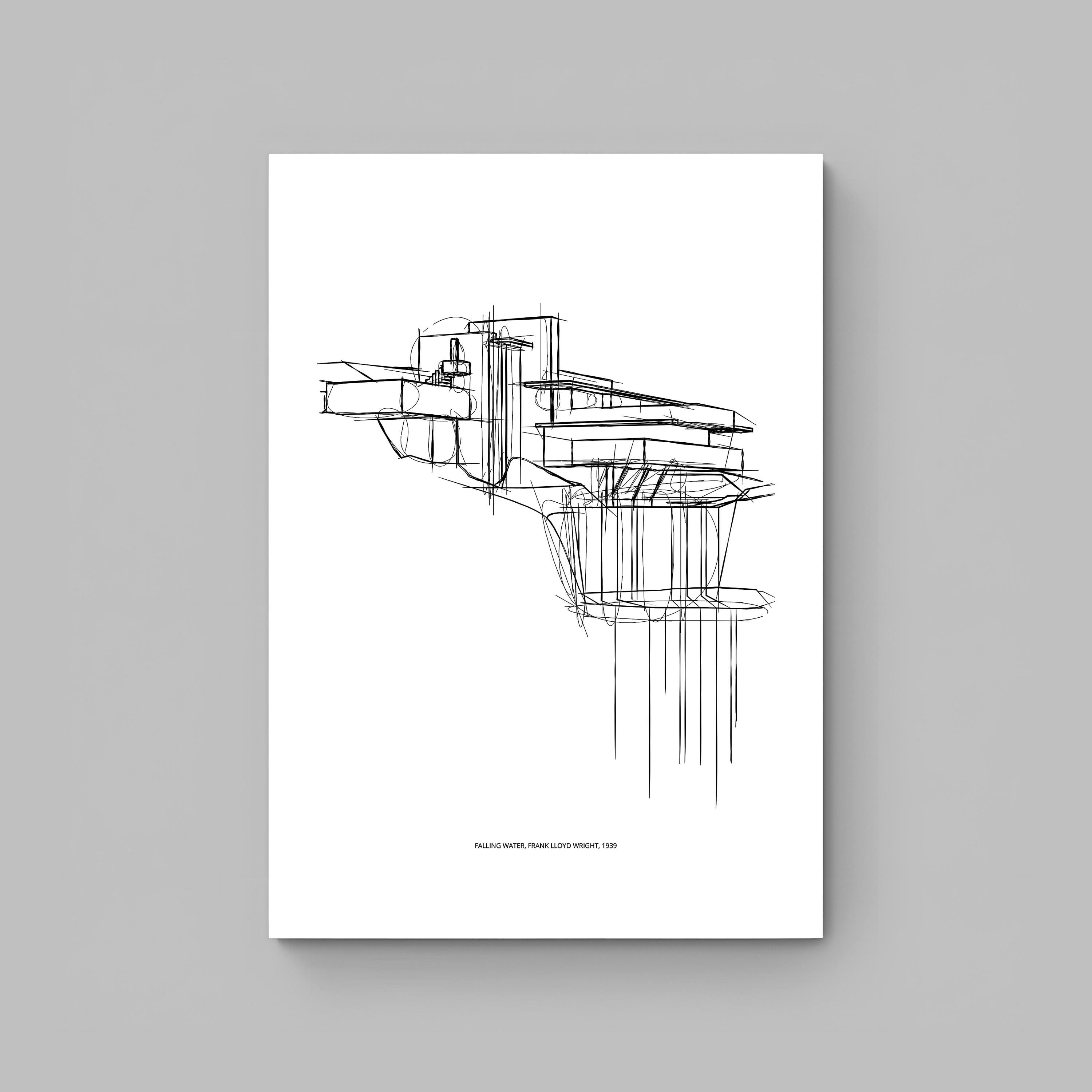 フランク・ロイド・ライト Frank Lloyd Wright Drawings Crafting History: 15 Exquisite Drawings and Models by Frank
