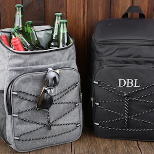 Personalized Groomsmen Gift Cooler Backpack, Gift for Groomsman, Insulated Cooler Bag For Men, Groomsmen Proposal Gift, Groom Best Man Gifts