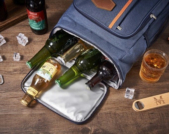 Personalized Groomsmen Gifts, Best Man Gifts, Insulated Backpack, Beer Cooler Backpack, Engraved Hiking Beach Picnic Cooler, Christmas Gifts
