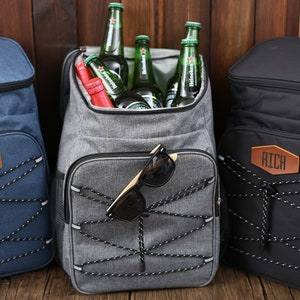 Cadeaux personnalisés pour homme d'honneur, cadeau de marié, cadeau de proposition de garçon d'honneur, sac à dos refroidisseur de bière, glacière gravée de pique-nique de plage de randonnée, cadeaux de Noël
