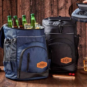Top Open Groomsmen Gift, Easy To Take Insulated Bag, Personalized Gifts for Men, Custom Golf Beer Cooler, Fraternity Lunch Cooler Backpack