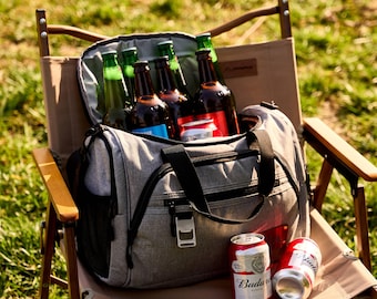 Borsa termica personalizzata da portare a mano, regalo per lo sposo, regali per uomo, borsa termica per birra da golf personalizzata, borsa termica per il pranzo da escursionismo, regalo per addio al celibato