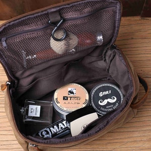 Groomsmen Gift Personalized Groomsmen Toiletry Bag, Canvas Dopp Kit, Toiletry Bag for Men, Groom Gift, Best Man Gift,Travel Bag Case