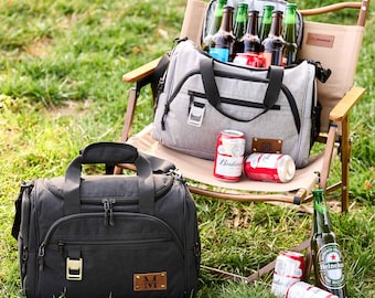 Borsa termica personalizzata da portare a mano, regalo per lo sposo, regali per uomo, borsa termica per birra da golf personalizzata, borsa termica per il pranzo, regalo per addio al celibato