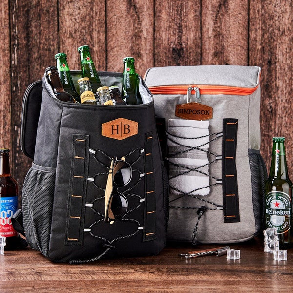 Personalized Gift for Groomsmen Cooler Backpack Groomsmen Gifts Cooler for Him Beer Cooler Bag Gifts for Men Christmas Gift Insulated Cooler