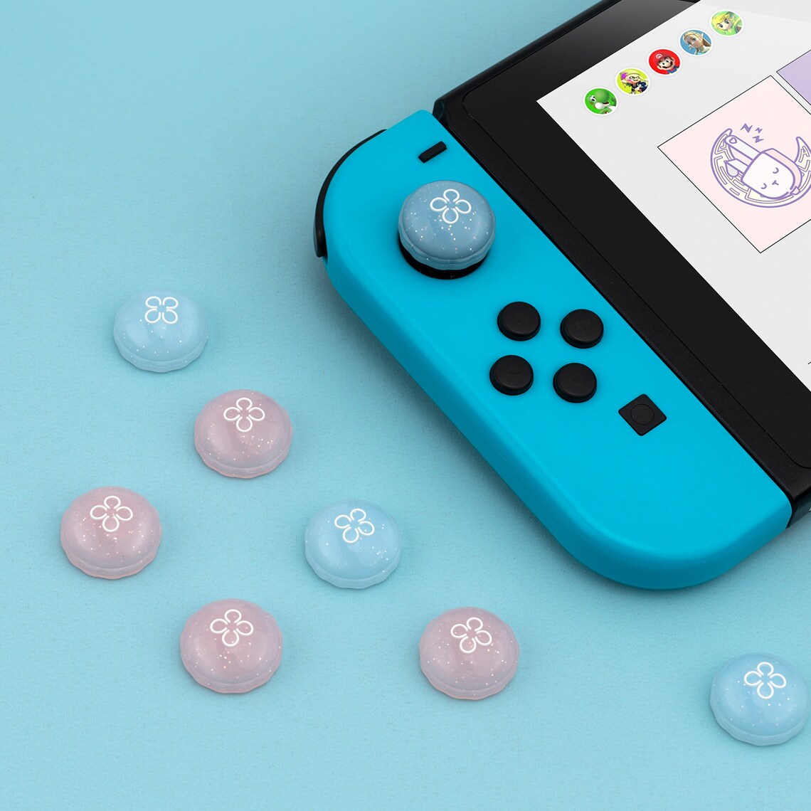 Nintendo Switch Lite Nintendo Switch Thumb Grips Crystal Etsy