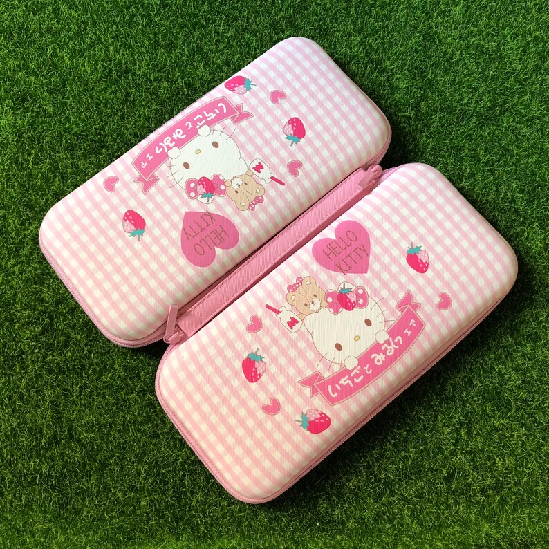 Nintendo Switch Case Pink Sanrio Nintendo Switch Carrying Etsy