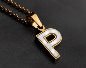 Initial Pendant Letter Mother of Pearl 