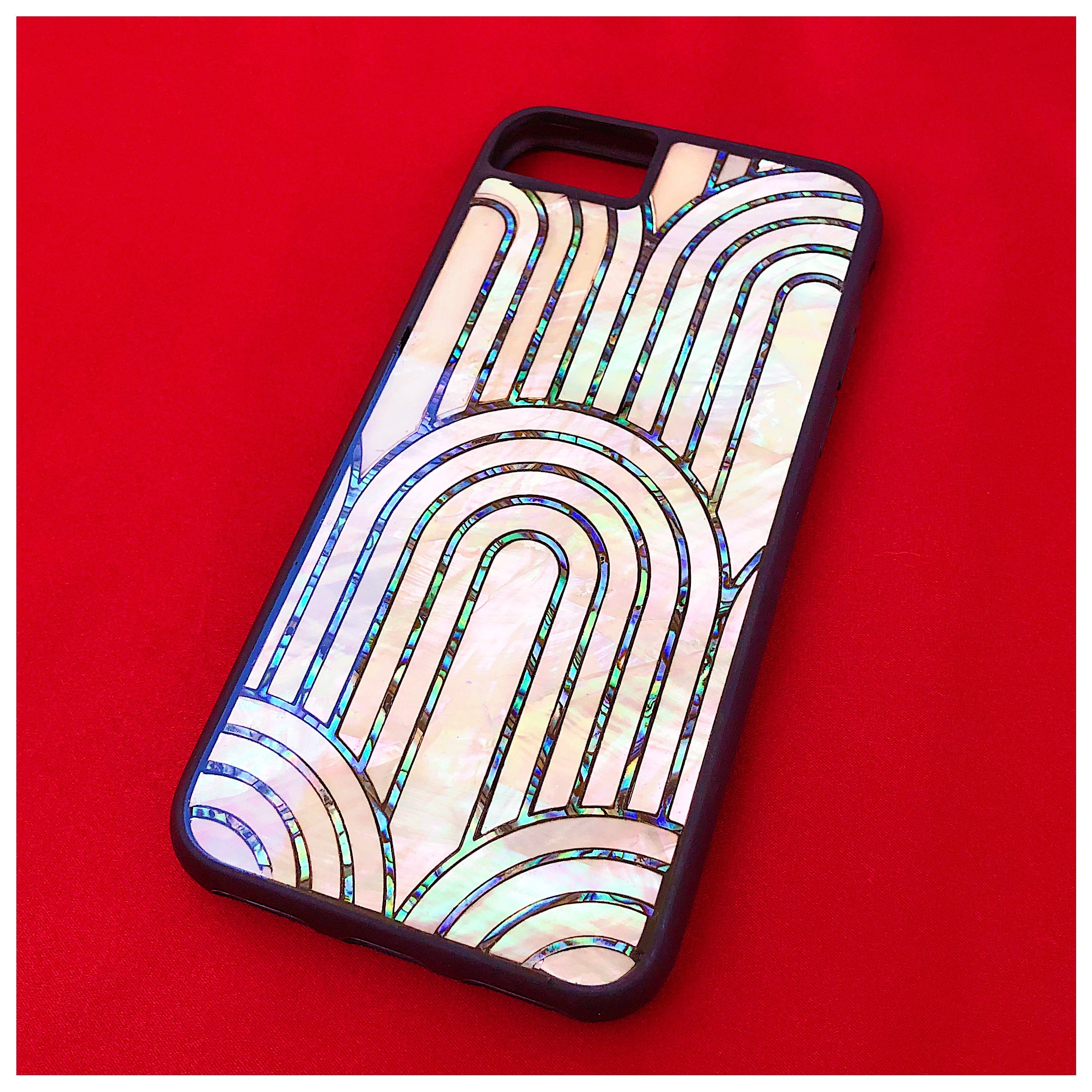 Abalone phone case Art Deco phone case Mobile phone case Etsy
