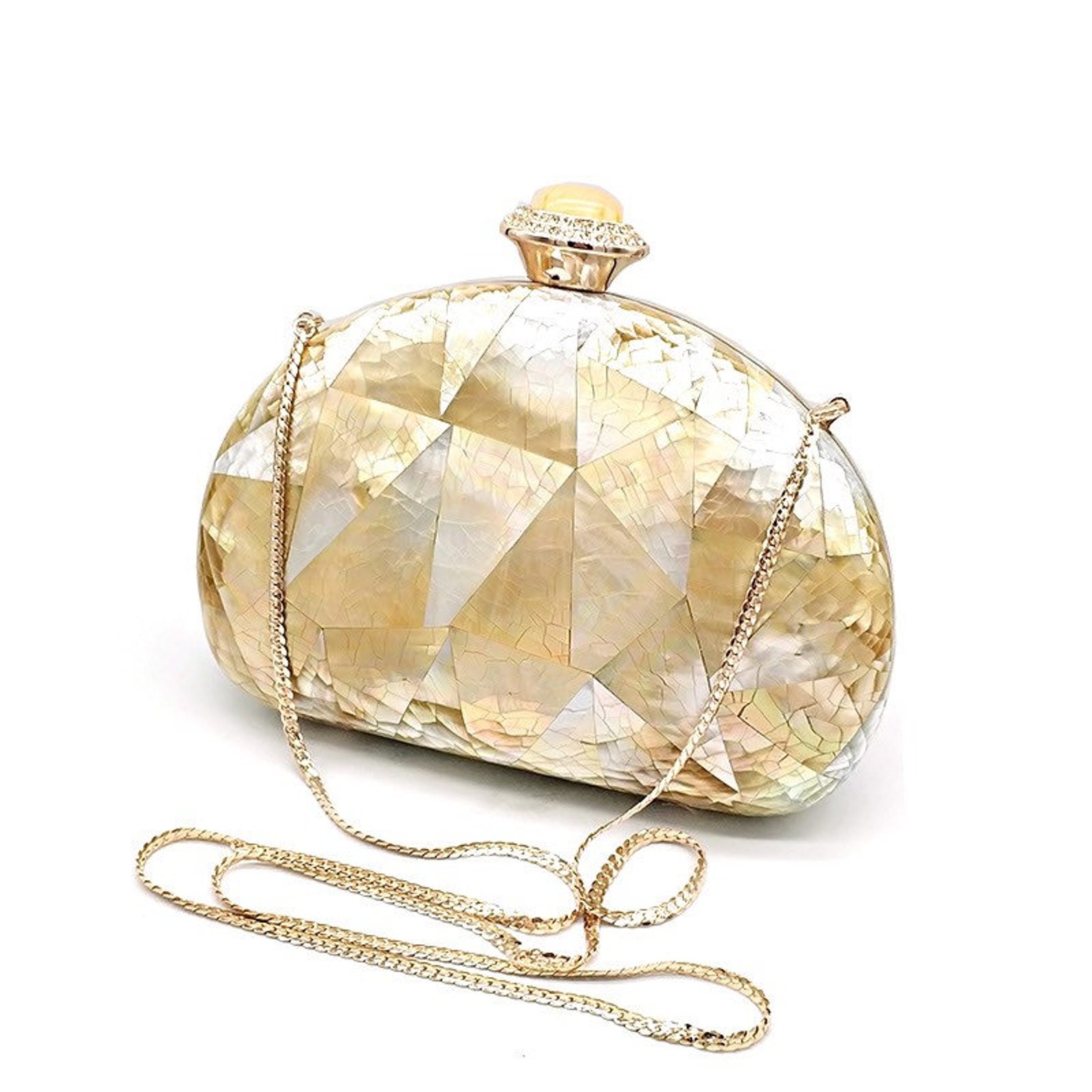 Seashell Clutch Mother Of Pearl purse Pearl Bag Etsy