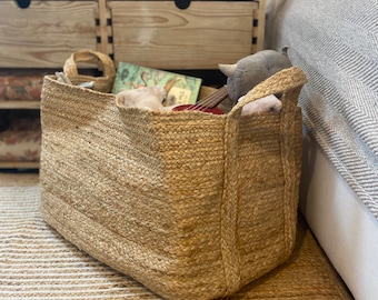 Extra Large Jute Storage /Toy / Laundry Basket