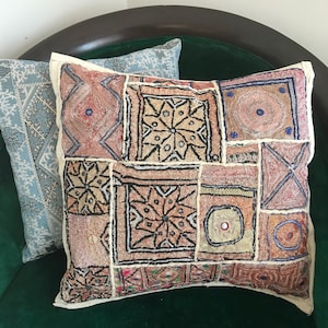 Vintage Embroidery Handmade Cushion