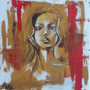 Pittura del ritratto acrilico