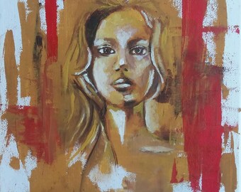 Peinture acrylique portrait