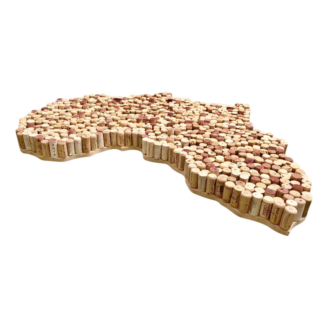Wine Cork Map of Africa Wall Decor made With Wine Corks Etsy
