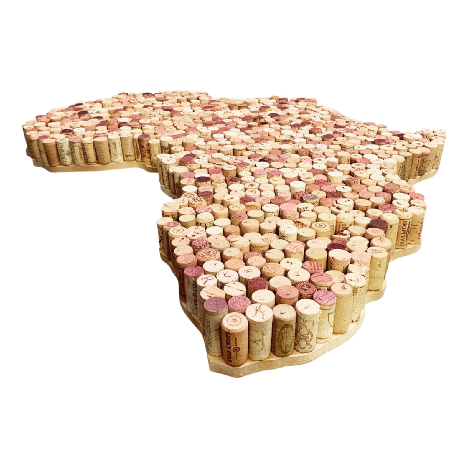 Wine Cork Map of Africa Wall Decor made With Wine Corks Etsy