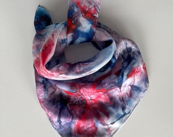 Hand painted silk scarf (55x55)