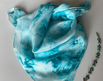 Hand painted silk scarf (75x75)