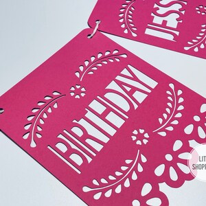 Custom Papel Picado Banner, Personalized Banner, Party Decoration Banner, Baby Banner, Wedding Banner, Latin Vibes Decor, Fiesta Decoration