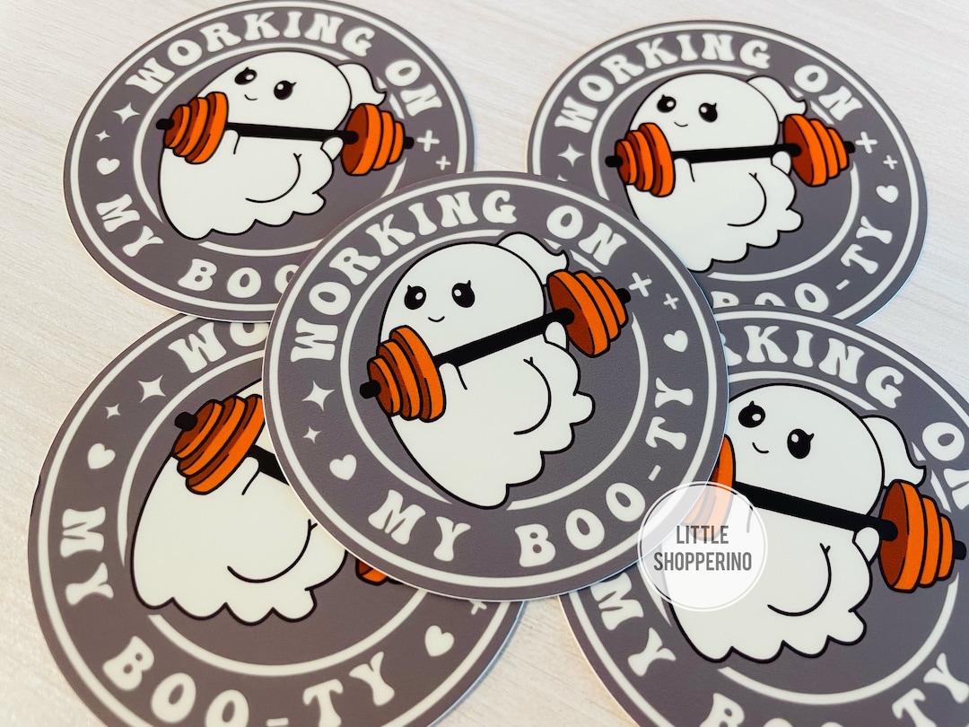 Working on My Booty Sticker, Workout Sticker, Fitness Sticker, Gym ...