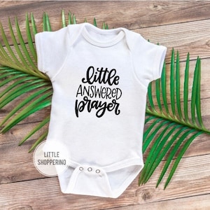 Little Answered Prayer Iron On Vinyl, Cute DIY Gift, Baby Shower Gift,  Baby Shower DIY, Rainbow Baby HTV, Adorable Baby, Miracle Baby