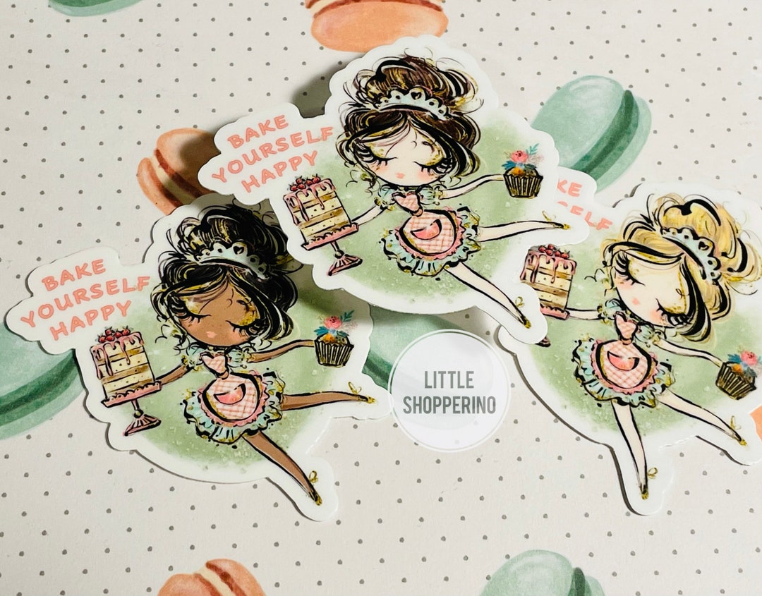 Bake Yourself Happy Sticker: Baking Lover's Gift - Etsy
