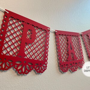 Custom Papel Picado Banner, Personalized Banner, Party Decoration Banner, Baby Banner, Wedding Banner, Latin Vibes Decor, Fiesta Decoration