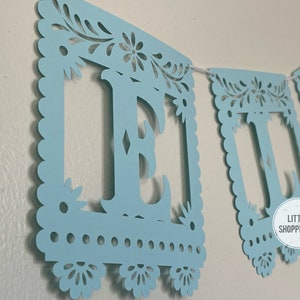 Custom Papel Picado Banner, Personalized Banner, Party Decoration Banner, Baby Banner, Wedding Banner, Latin Vibes Decor, Fiesta Decoration