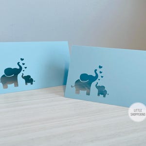 Tarjetas de lugar de elefante, decoración para fiestas, decoración de mesa, decoración de elefante bebé, decoración para baby shower, tarjetas de lugar personalizadas, tarjetas de nombre