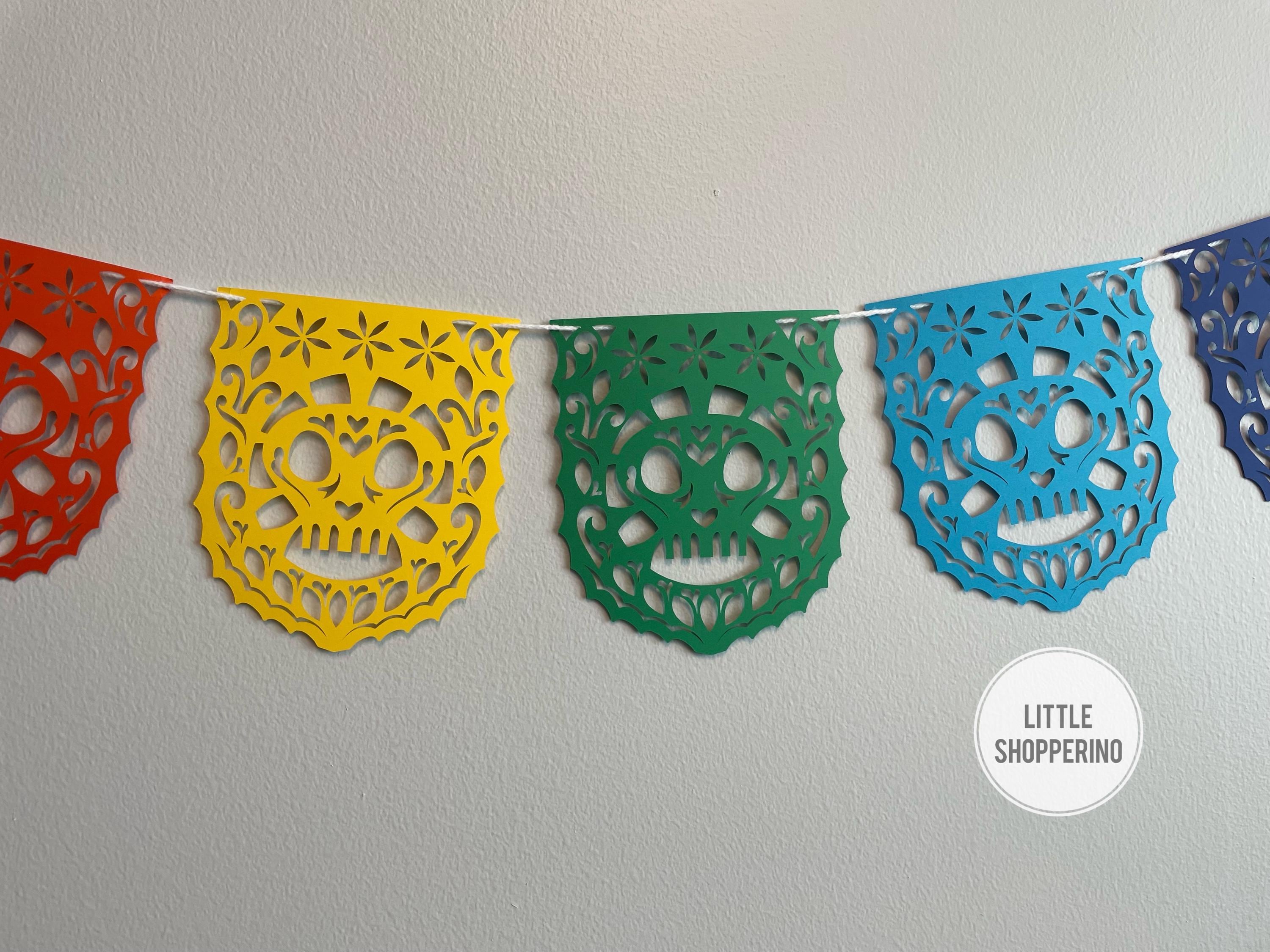 Dia De Los Muertos Banner, Papel Picado Banner, Day of the Dead Banner ...