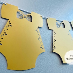 Baby Onesie Banner, Papel Picado Onesie Banner, Bebe Decoration Banner, Baby Shower Banner, Onesie Garland, Talavera Onesie, Spanish Baby