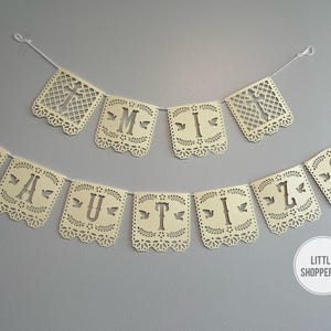 Mi Bautizo Papel Picado Banner, Personalized Banner, Party Decoration Banner, Baby Banner, Latin Vibes Decor, Fiesta Decoration