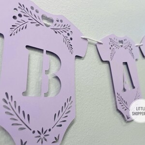 Custom Onesie Papel Picado Banner, Personalized Banner, Party Decoration Banner, Baby Shower Banner, Latin Vibes Decor, Fiesta Decoration