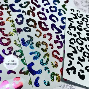 Leopard Pattern Decal, Mixer Decal, Cheetah Pattern Decal, vinyl Decal, Car Decals, Animal Pattern Decal, Cute Decals, Rainbow Decals