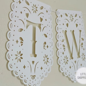 Custom Papel Picado Banner, Personalized Banner, Party Decoration Banner, Baby Banner, Wedding Banner, Latin Vibes Decor, Fiesta Decoration